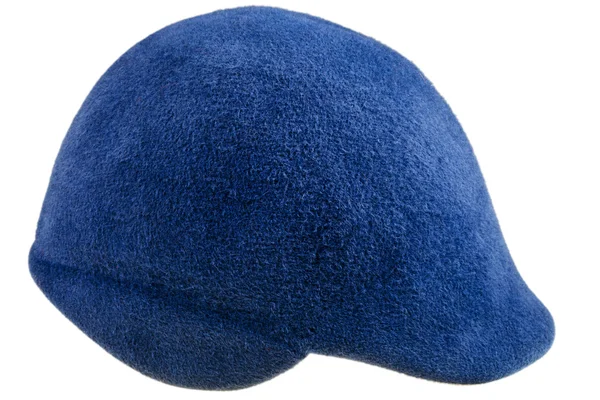 Sentiu senhoras chapéu cloche azul — Fotografia de Stock