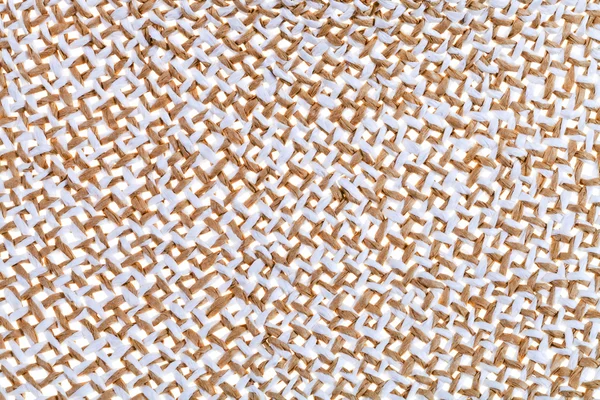 Fibers of natural straw hat — Stock Photo, Image