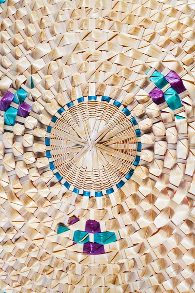 Fragment of asian conical straw hat — Stock Photo, Image