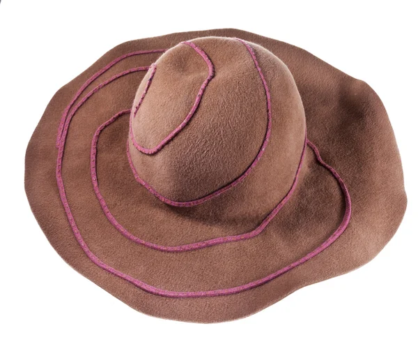 Broad brim felt hat — Stock Photo, Image