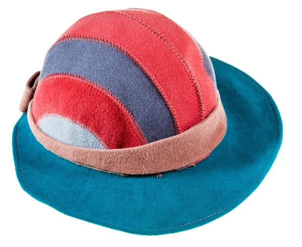 Felt bongrace hat with wide cap peak — Stock Photo, Image