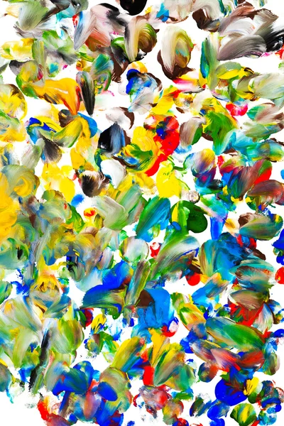 Детская живопись - абстрактное пятно гуашь — стоковое фото