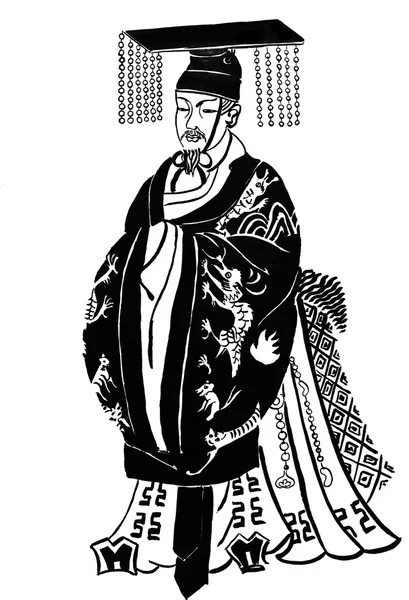 Stylizowany wizerunek chińskiego mędrca — Zdjęcie stockowe
