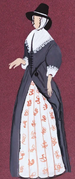 Kleid aus dem 17. Jahrhundert — Stockfoto