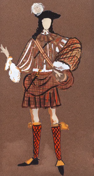 在 17 世纪的苏格兰士林官邸 — 图库照片