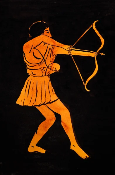 Ancient Greek archer — Stock Photo, Image