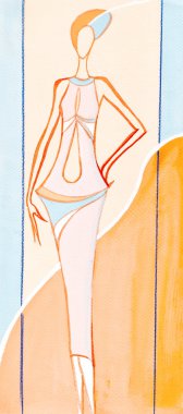 stylized female party dresses