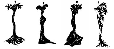 geliştirme akşam gowns otlar üzerinde dayalı