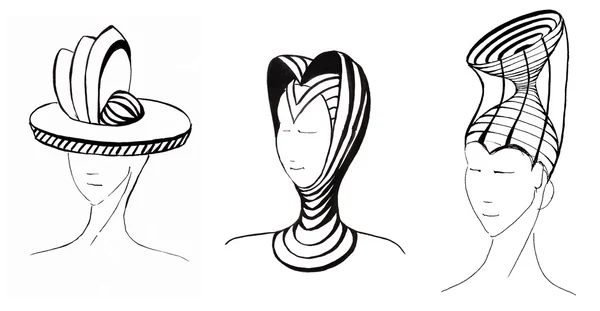 Development of futuristic hats — Stock Photo, Image