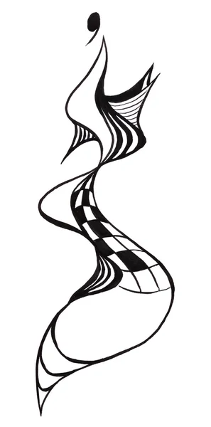 蛇行するヘビのイブニング ドレスのデザイン — ストック写真