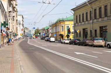 Moskova cityscape - pokrovka sokak