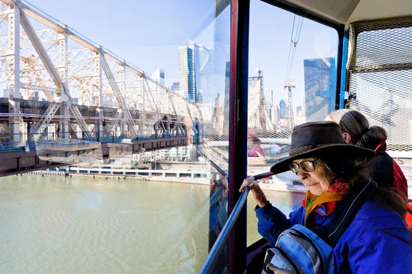 Roosevelt Adası tramvay new york City — Stok fotoğraf