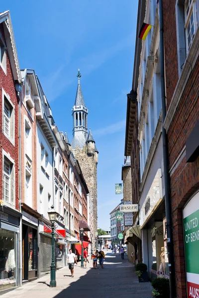 Side street in Aachen, Germany — Stock Photo, Image