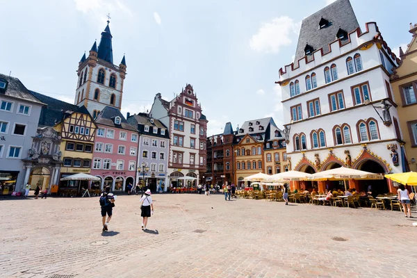 Παλιά πλατεία της αγοράς στην Τρίερ, Γερμανία — Φωτογραφία Αρχείου