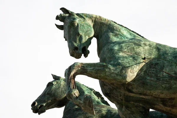 Caballo encima del Monumento Vittorio Emanuele II, Roma, Italia — Foto de Stock