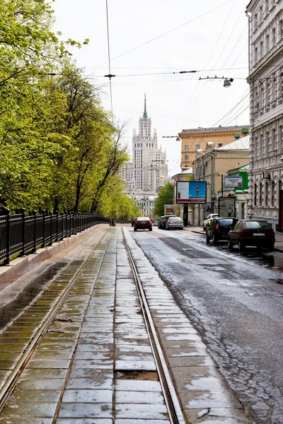 Chaussée du boulevard Pokrovsky à Moscou — Photo