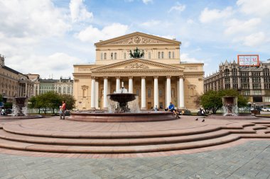 Moskova'da Bolşoy tiyatro kare