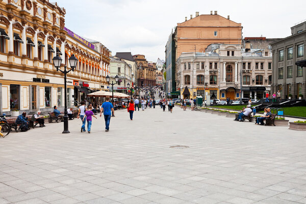 Kuznetsky Most street in Moscow city center