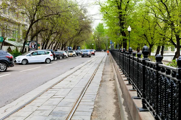 Roadway of Chistoprudniy Boulevard in Moscow — Stock Photo, Image