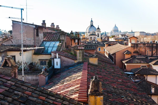 Altes wohnviertel in rom — Stockfoto