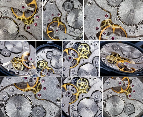 Przekładnie mechanizmów zegarowych — Zdjęcie stockowe
