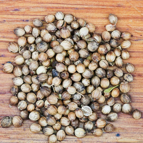 Dried coriander fruit seeds — Stock Photo, Image