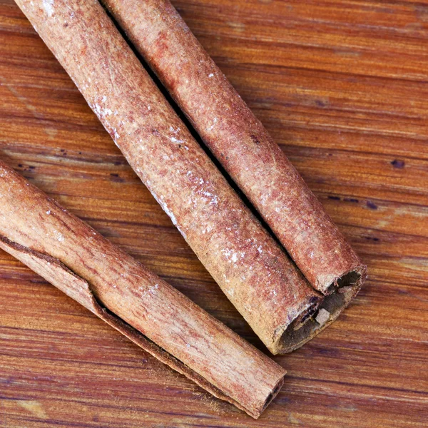 Top view of Cinnamon sticks close up — Stock Photo, Image