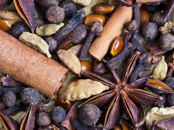 Background from spices for mulled wine — Stock Photo, Image