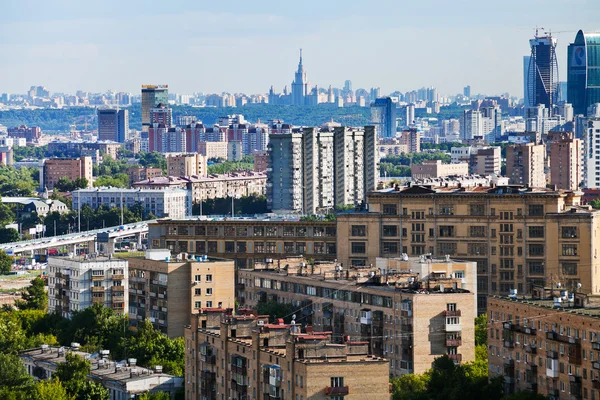 Panorama van de stad Moskou — Stockfoto