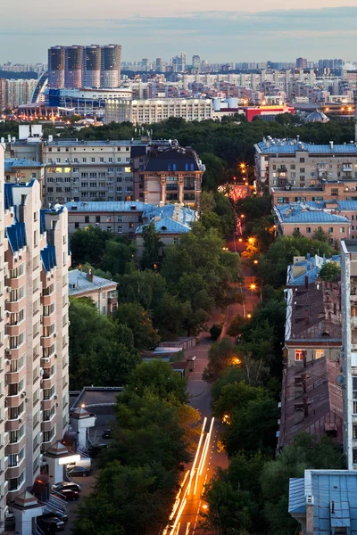 Straat in avond — Stockfoto