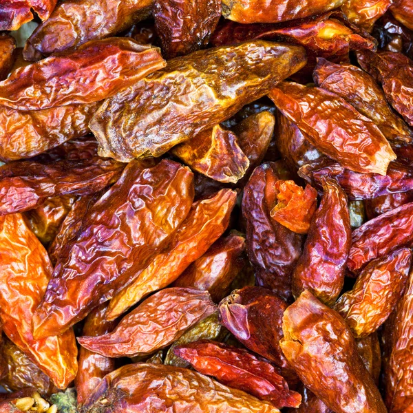 Red spicy peppers close up — Stock Photo, Image
