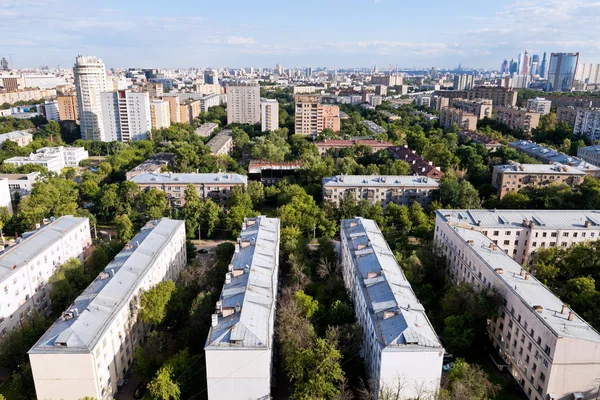 莫斯科的城市全景 — 图库照片