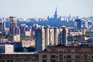Moskova görünümünde yaz öğleden sonra