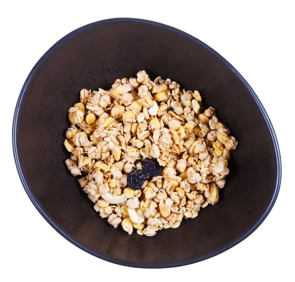 Top view of dried muesli — Stock Photo, Image