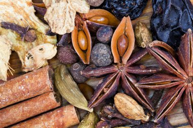 baharat için mulled şarap yakın çekim