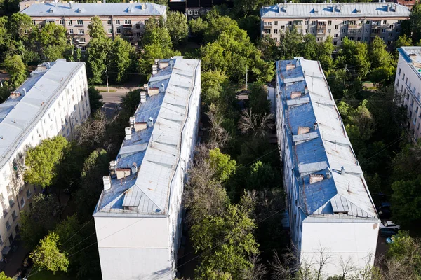 Casas velhas urbanas em Moscou — Fotografia de Stock