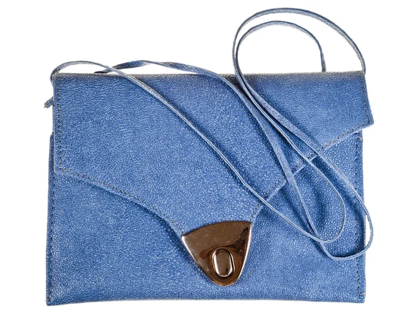 Leather small flat handbag — Stock Photo, Image