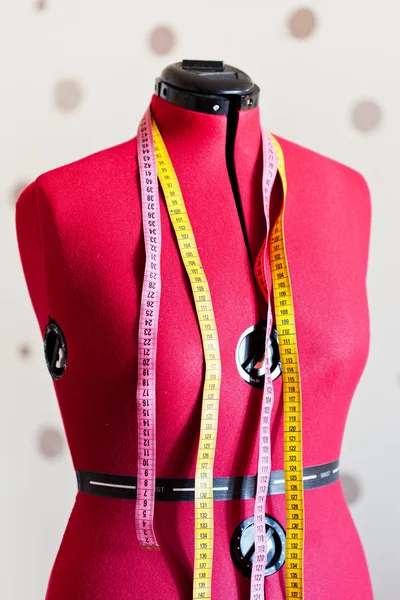 Red tailors dummy — Stock Photo, Image