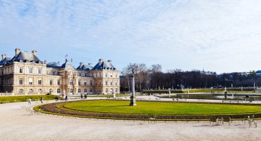view of Luxembourg Palace in Paris in early spring clipart
