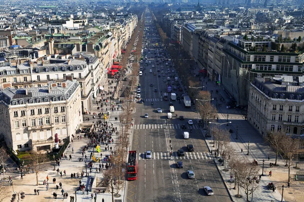 Avenues des Champs Elysees i Paris – stockfoto