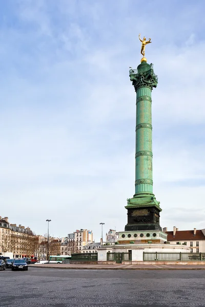 Náměstí Place de la bastille v Paříži — Stock fotografie