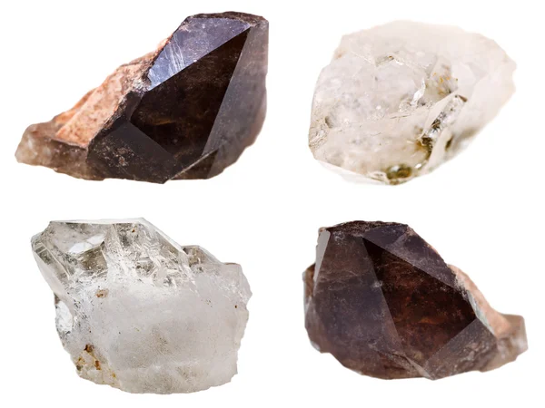 Зразки кварцових кристалів — стокове фото