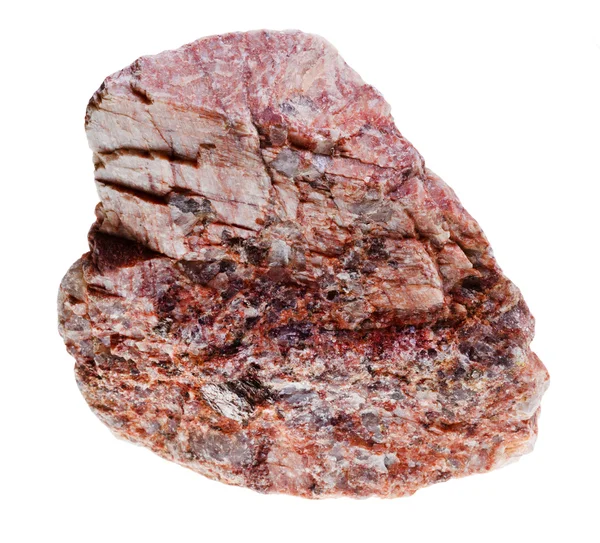 Roze mineraal met kristallijn insluitsels — Stockfoto