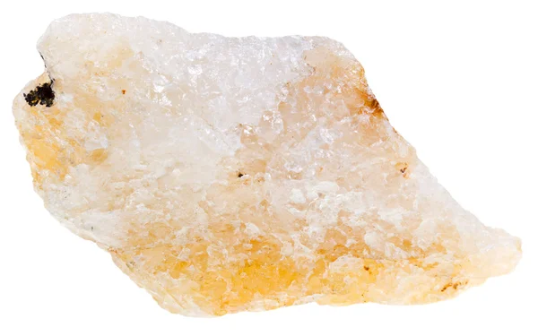 Yellow crystalline mineral spar — Stock Photo, Image