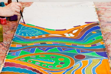 soğuk batik süsü çizim