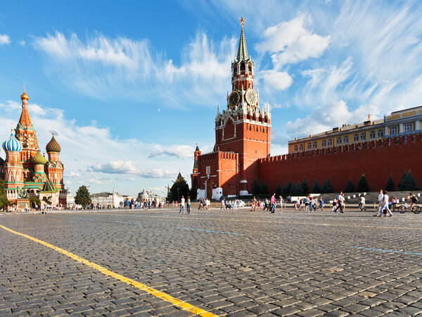 Red Square in Moscow in summer day