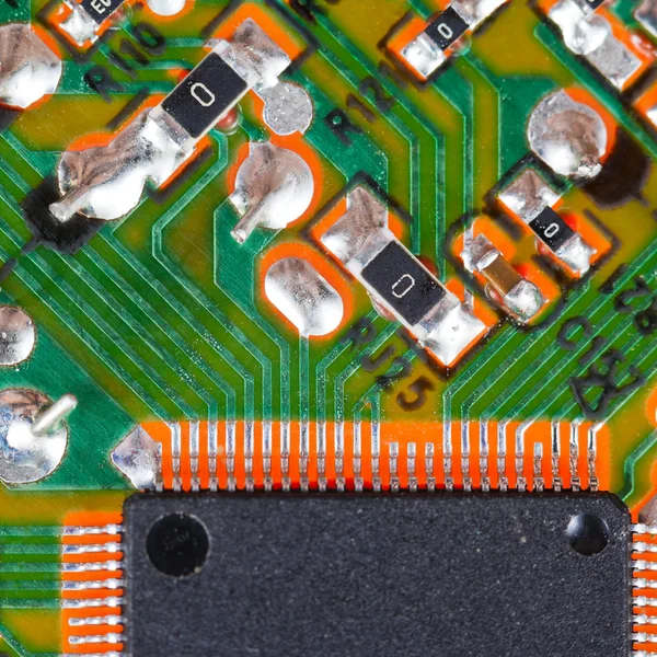 Processor circuit board macro shot — Stockfoto