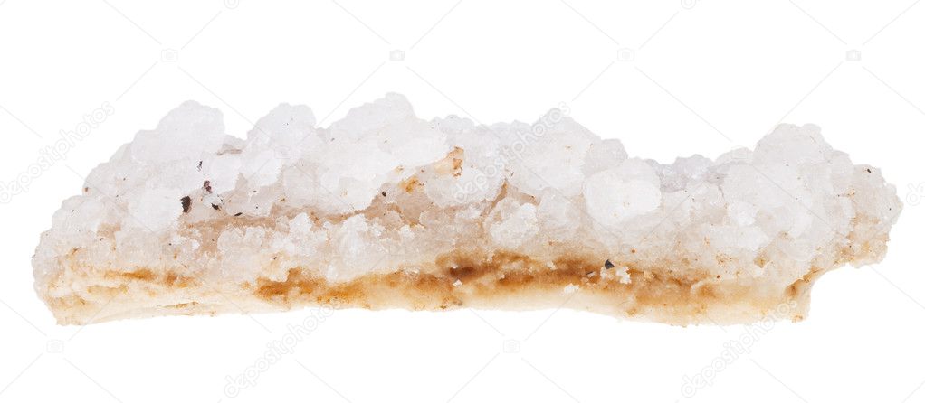 crust of sea salt from Dead Sea