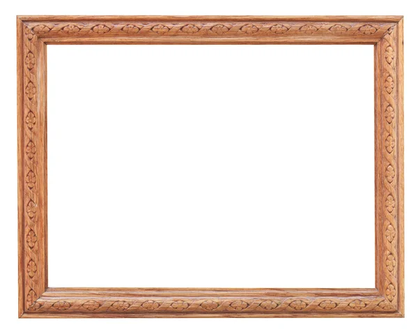 Oude gesneden houten afbeeldingsframe — Stockfoto