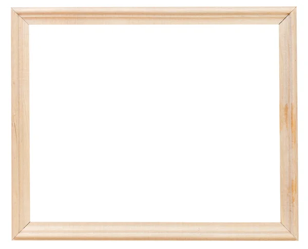 Lichte houten eenvoudige afbeeldingsframe — Stockfoto